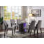 Chaise d'appoint rembourrée Ferrick en gris