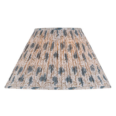 Gathered Printed Taper Lamp Shade
