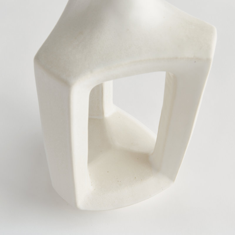 Sonya Handmade Clay Table Vase, 16.5" H x 7.5" W x 6.5" D