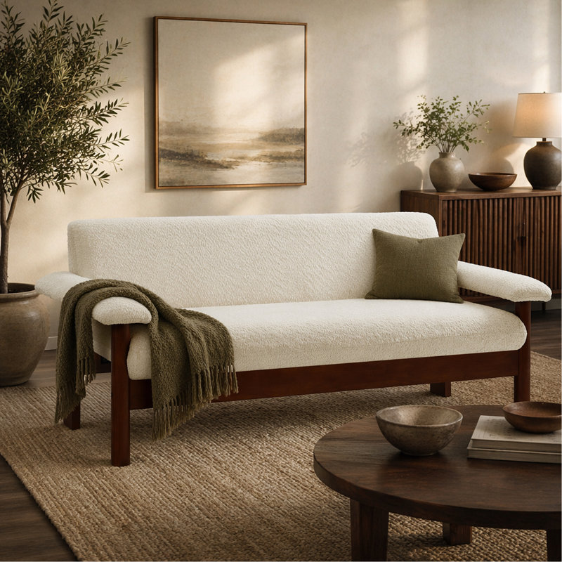 Canapé 2 places avec causeuse Modern, Le beige ne s'applique pas