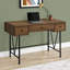 Bureau d'ordinateur transitionnel de 30,5 pouces de hauteur avec tiroirs, en noyer.-1663353533