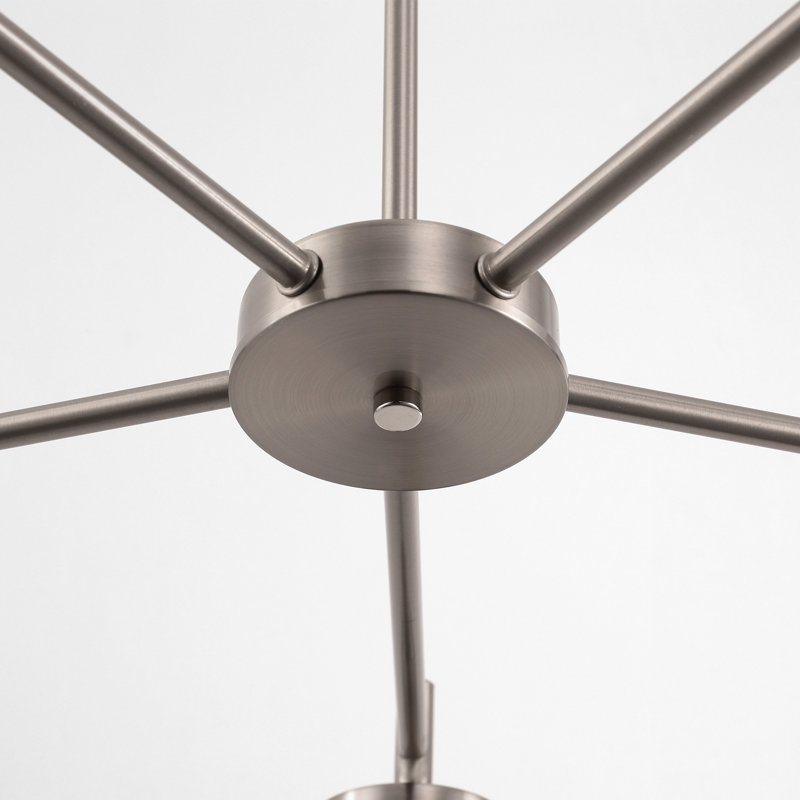 5 lustres contemporains de style Empire, Nickel brossé
