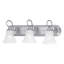 Éclairage pour salle de bain 3 lumières Elipse 24 po - Nickel brossé-128949159-128949164