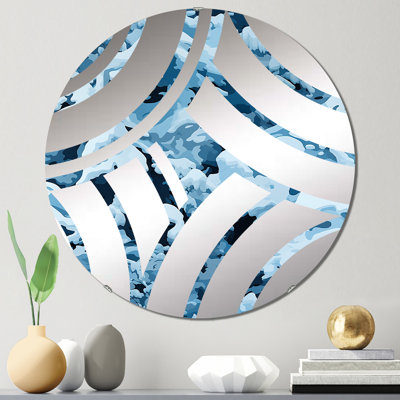 Miroir décoratif à motif d'ondes arctiques Camo Blizz