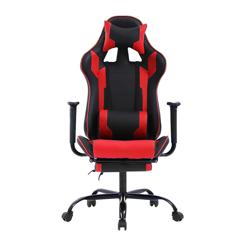 Fauteuil de jeu PC et de course, Rouge