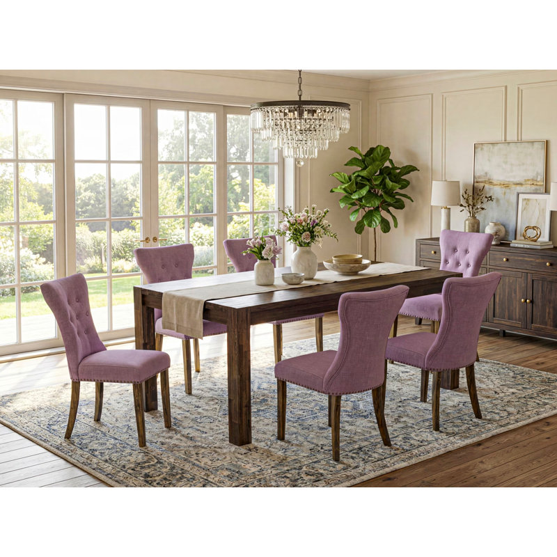 7 Pieces, Distressed Jacobean, Dahlia
