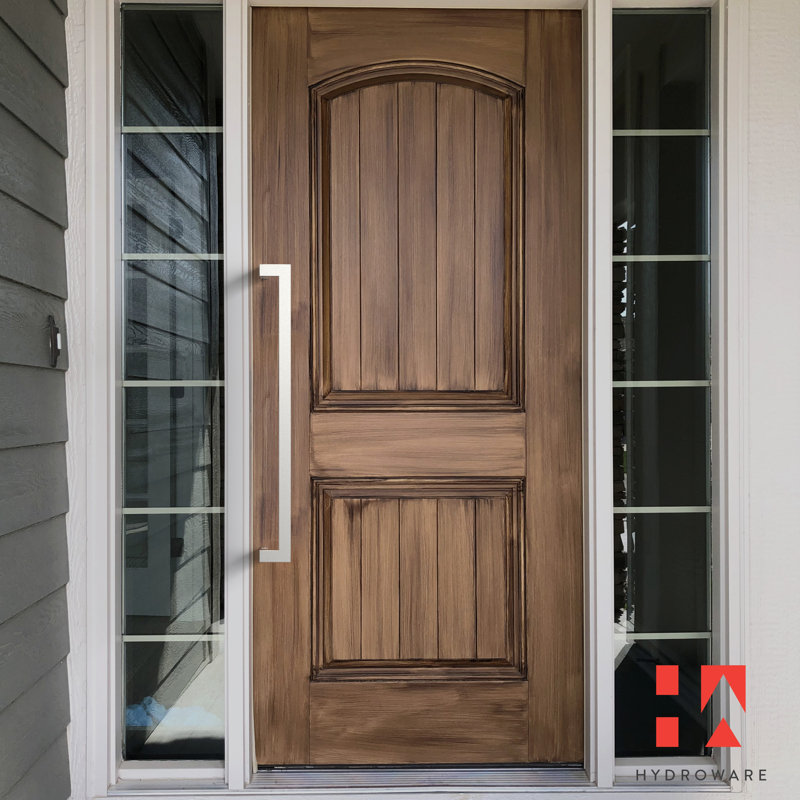 Satin Push/Pull Door Handle, 36" H x 3.65" W x 2.5" D