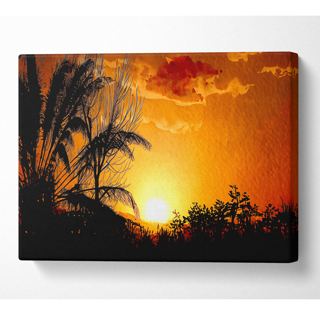 Beautiful Sunset Trees - Kunstdrucke auf Leinwand