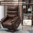 Lay Flat Dual Motor Power Lift Recliner With Tray Table,heat And Massage-104200434