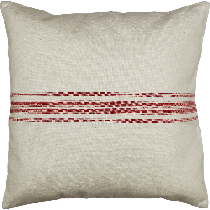 Cotton Reversible Throw Pillow