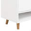 Armoire à chaussures élégante et contemporaine avec tablettes réglables, organisateur de maison minimaliste avec pieds en bois massif, buffet de rangement pour vestibule, salon-1207782944