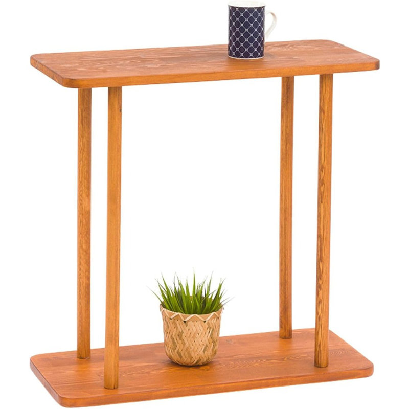 Rectangular Solid Wood Narrow Side Table, Skinny Bedside Table, Small End Table