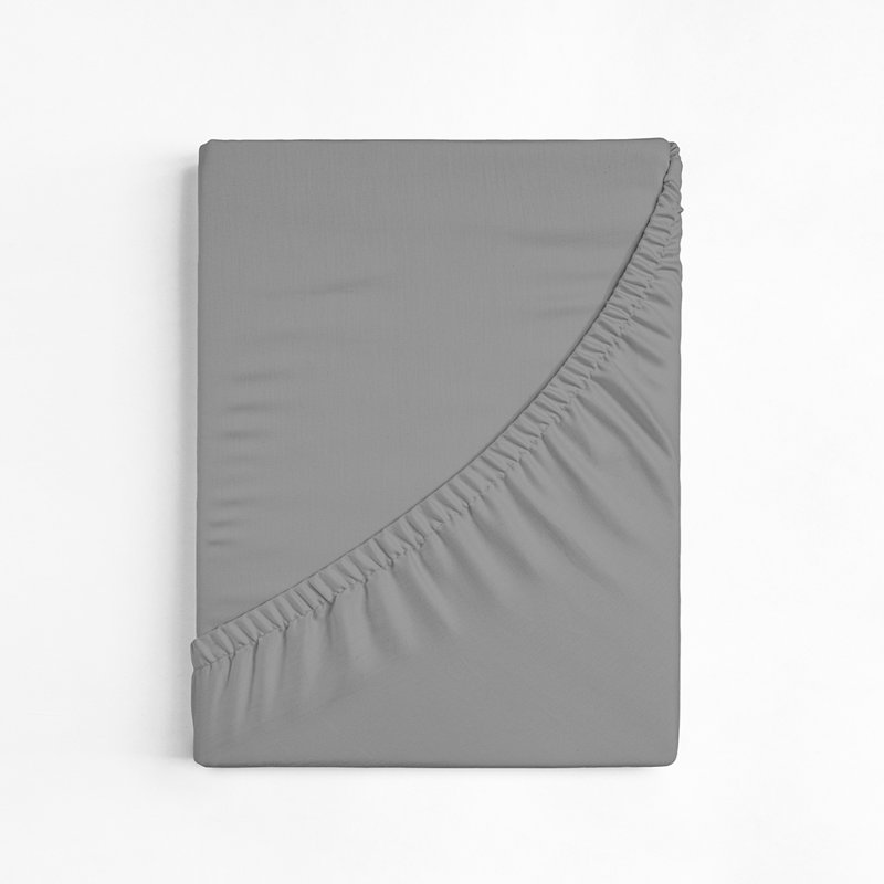 100% Cotton Fitted Sheet, Blue, European Double (140 x 200 cm)