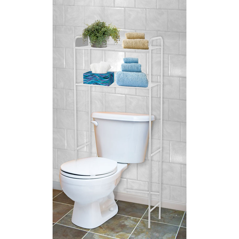 Metal Over The Toilet Storage, White