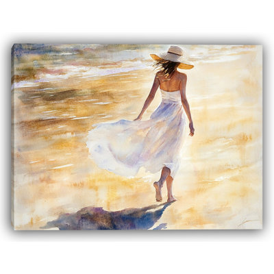 Sunkissed Serenity Beach Canvas Wall Art