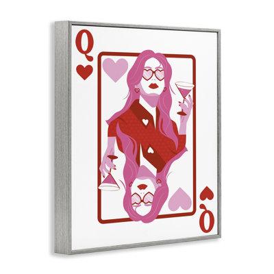 «Queen of Hearts Girl», estampe numérique par Angela Nickeas