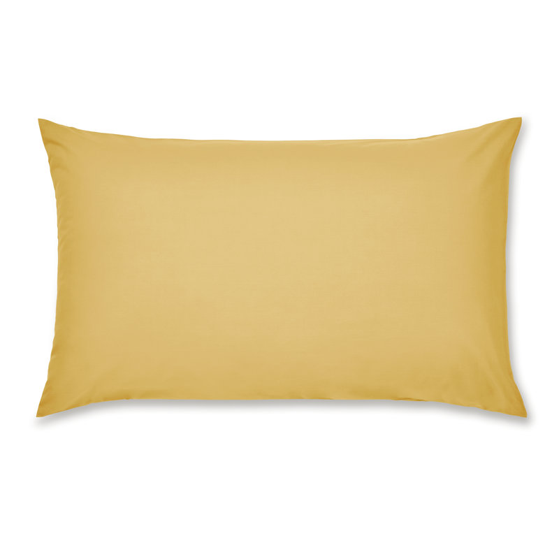 Easy Iron Percale Standard Pillowcase, Yellow