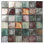 Antique 12" x 12" Glass Mosaic Wall Tile