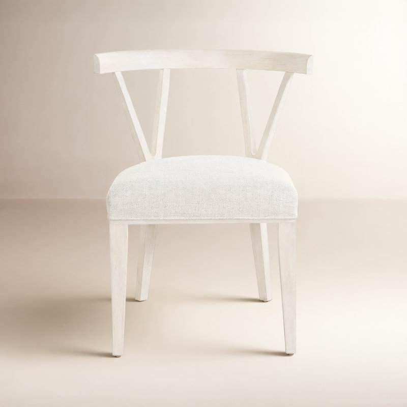 Dwell Upholstered Dining Chair, Ivory