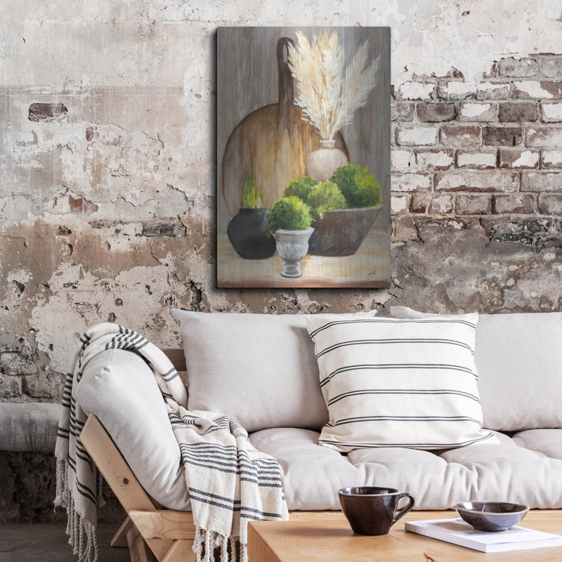 Art mural en métal «Spring Tableaux 2» par Julia Purinton, H 36 po x l 24 po