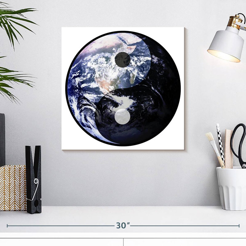 Khelsey Yin Yang Earth, 16" H x 16" W