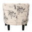 66 cm Wide Modern Barrel Chair with Upholstered Ottoman-983143097