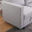 Canapé modulaire convertible modulaire avec siège de rangement, conception en forme de U, méridienne réversible, idéal pour les espaces de vie flexibles-43193412