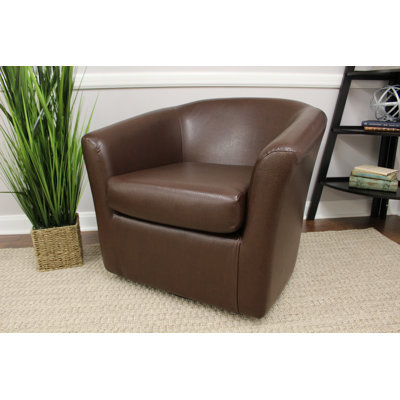 Fauteuil demi-tonneau pivotant de 32 po Agee