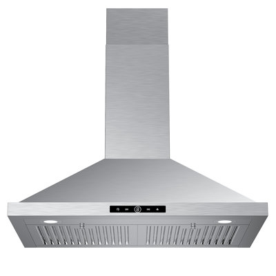 Hotte de cuisine murale en acier inoxydable convertible 36 po VIKio