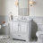 37'' Single Bathroom Vanity with Carrara Marble Top-93359366-121646125