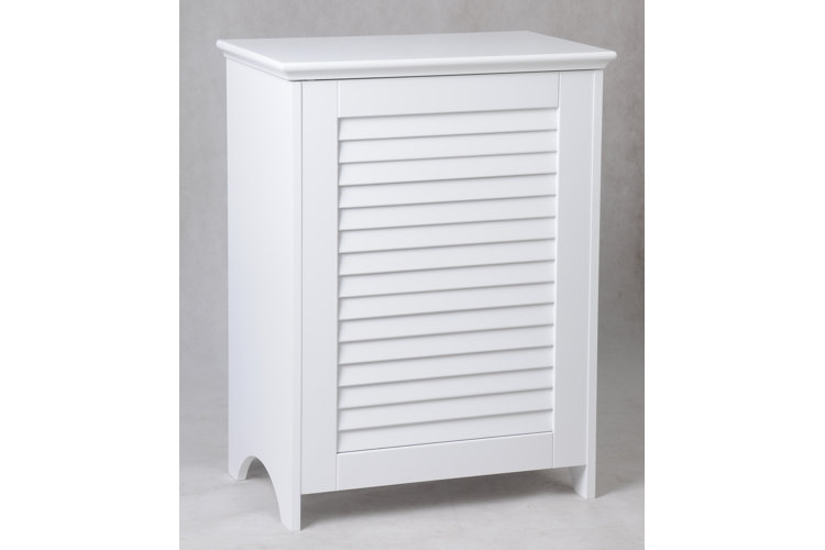 Louvered Front Cabinet Laundry Hamper