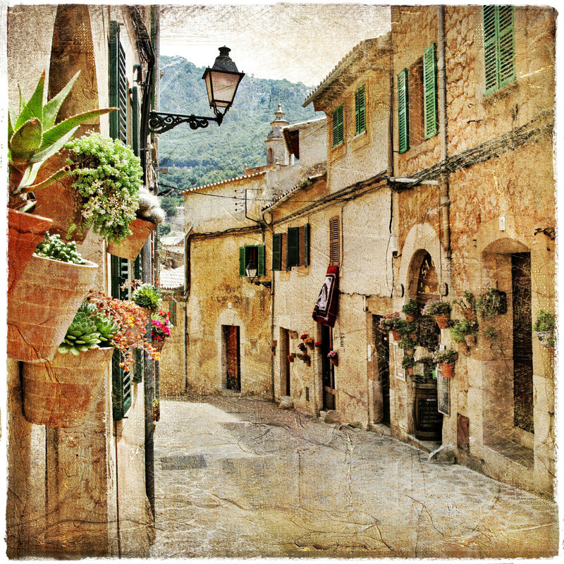 Old Street par - Photographie de toile tendue, H 36 po x l 36 po