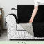 Housse de canapé pour canapé à 3 coussins, housse de canapé antidérapante pour chiens, housse de protection de meuble avec sangles élastiques en mousse pour chat (canapé XL, noir)-672788689-672788697