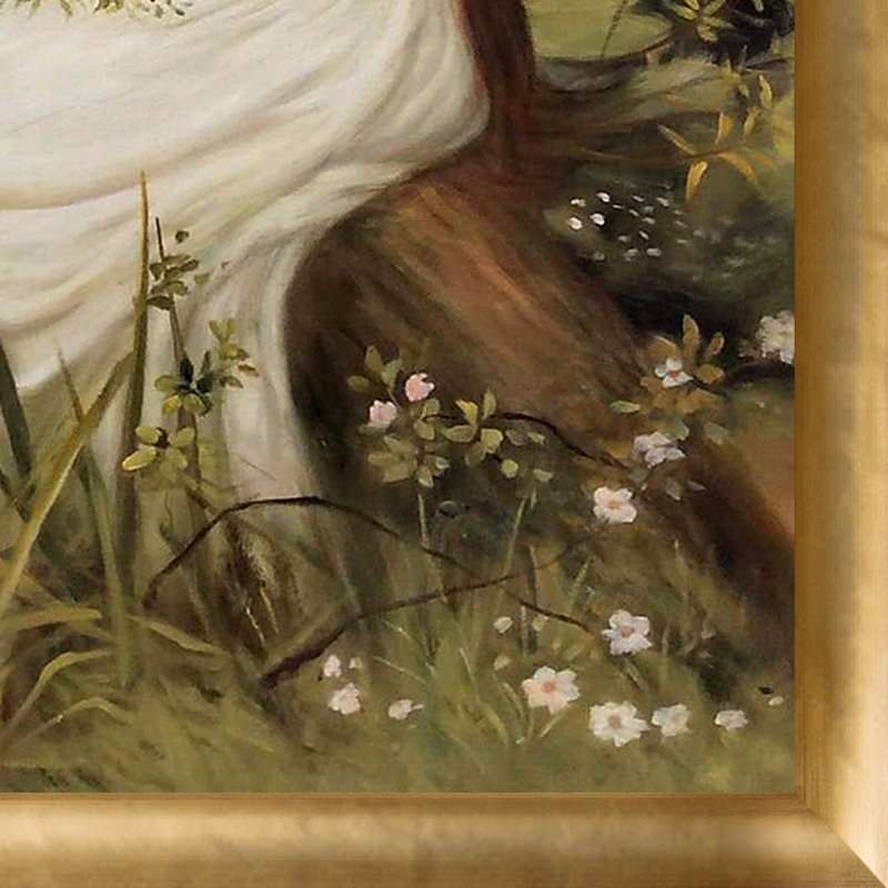 Ophelia, peinture sur toile encadrée, 39" H x 27" W x 2" D, Luminoso