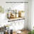 Floating Shelves Wall Mounted With Towel Bar And Hooks - Rustic Wood Shelf For Kitchen, Bathroom, Bedroom - Multi-Purpose Storage And Decor-299570706