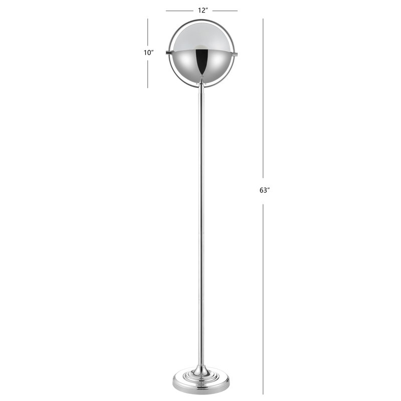 Nasiba 63'' Chrome Novelty Floor Lamp