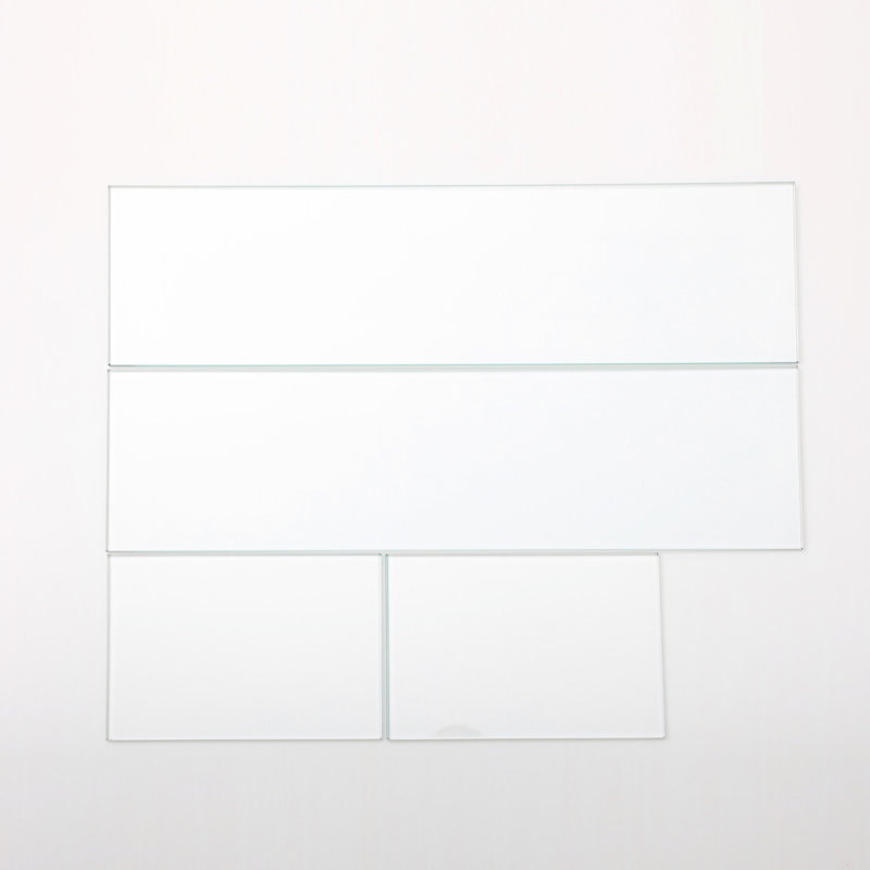 Pare-vent rectangulaire transparent en verre, 18,8 po X P 7,68 po x H 5,54 po