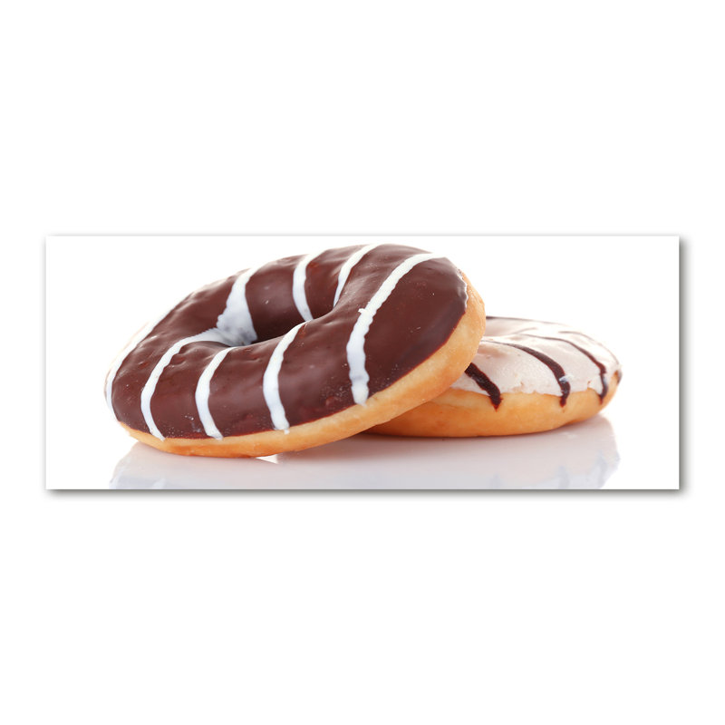 Donuts With Chocolate - Wrapped Canvas Print