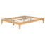 Base de lit plateforme en bois avec support à lattes-1051670156