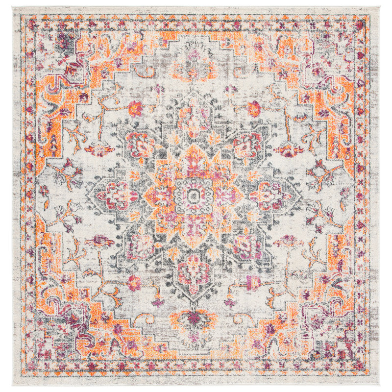 Yedidalga Performance Oriental Rug, Square 6'7"