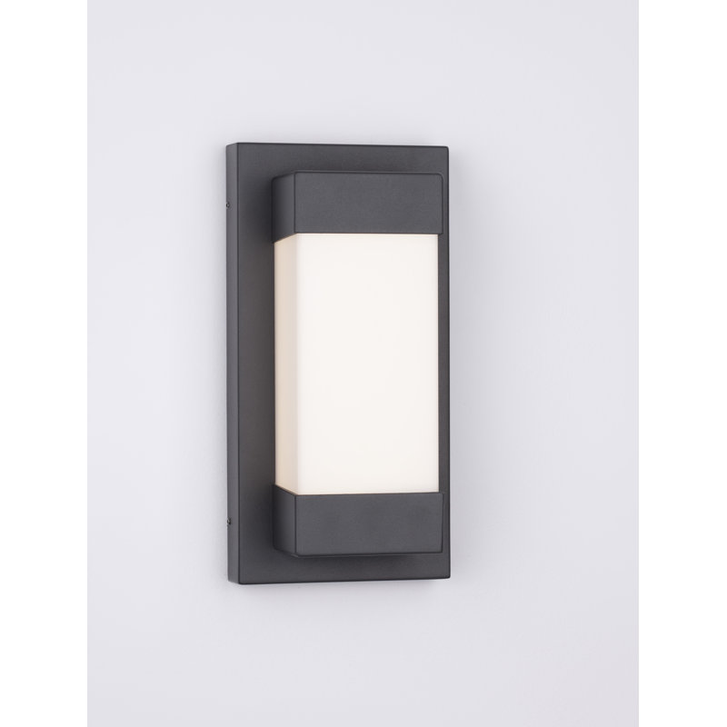 Black Integrated LED Outdoor Flush Mount