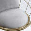 Chaise de bar en velours Peacock Blue