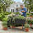 Boho Wicker Raised Garden Bed, Spacious Bottom Storage Shelf & BPA-Free Removable Planting Liner, Weather-Resistant Anti-Fade Design-274851567-274851566