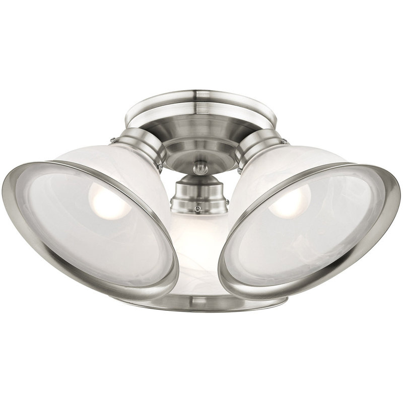 Thynedale Glass Spotlight, Brushed Nickel