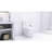 Elongated Toilet With Porcelain And Silent Flush System Flushing Long-Lasting Construction