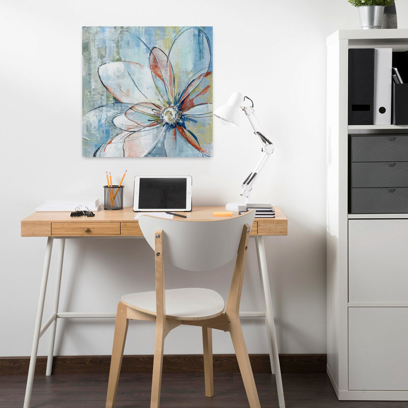 Art floral contemporain, H 18 po x l 18 po