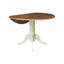 Table de salle à manger à abattant à rallonge en bois d'hévéa massif 42 po Philipston-1416398434-1416398433