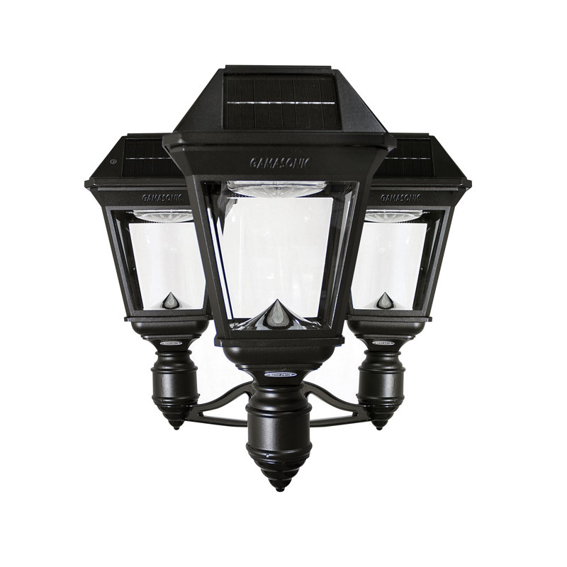 Imperial III Commercial Solar Triple Post Light with Dual Color Temperature and 3" Fitter