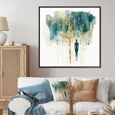 Portrait abstrait et arbre I