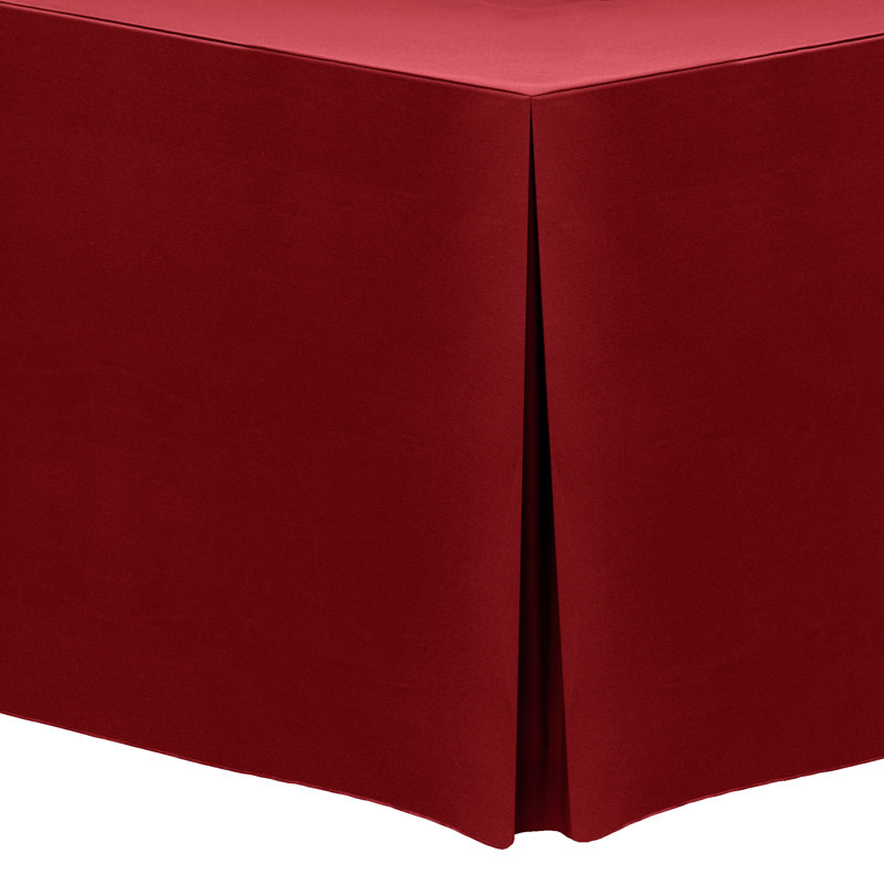 Solid Color Tablecloth, 72" x 18", 1, Cherry Red